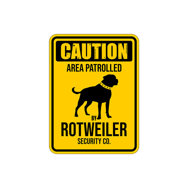 Cartello Di Sicurezza "Attenzione Cani Da Guardia In Pattuglia" | A4, Plastica Rigida 1 Mm | Conforme A Norme UE E UK - 2