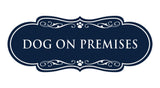 Designer Paws, Dog On Premises Wall or Door Sign