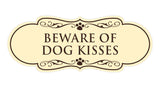 Designer Paws, Beware of Dog Kisses Wall or Door Sign