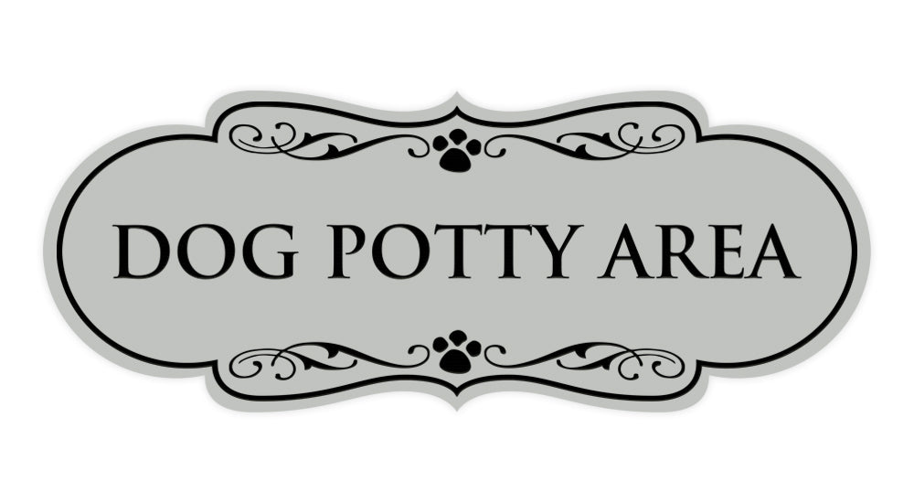 Designer Paws, Dog Potty Area Wall or Door Sign