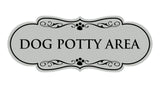 Designer Paws, Dog Potty Area Wall or Door Sign