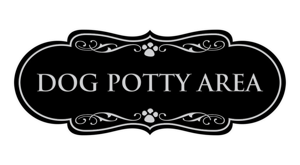 Designer Paws, Dog Potty Area Wall or Door Sign