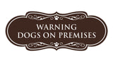 Designer Paws, Warning Dogs on Premises Wall or Door Sign