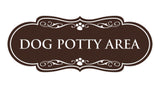 Designer Paws, Dog Potty Area Wall or Door Sign