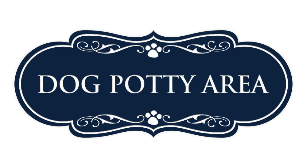 Designer Paws, Dog Potty Area Wall or Door Sign