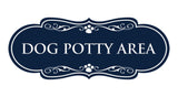 Designer Paws, Dog Potty Area Wall or Door Sign