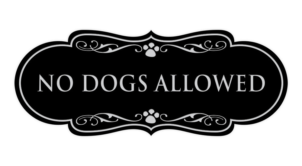 Designer Paws, No Dogs Allowed Wall or Door Sign