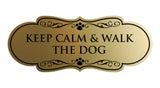 Designer Paws, Keep Calm & Walk The Dog Wall or Door Sign