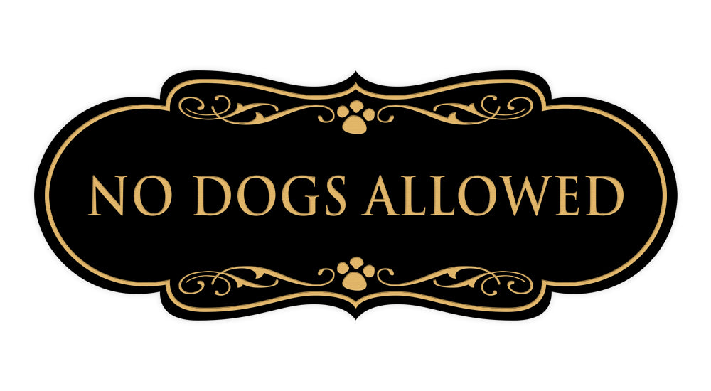 Designer Paws, No Dogs Allowed Wall or Door Sign