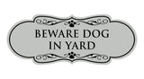 Designer Paws, Beware Dog in Yard Wall or Door Sign