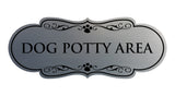 Designer Paws, Dog Potty Area Wall or Door Sign