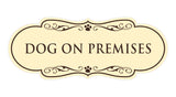 Designer Paws, Dog On Premises Wall or Door Sign
