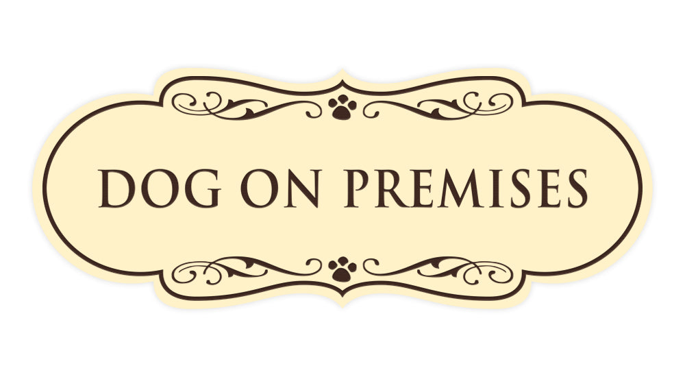 Designer Paws, Dog On Premises Wall or Door Sign