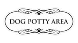 Designer Paws, Dog Potty Area Wall or Door Sign