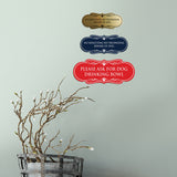 Designer Paws, No Soliciting No Trespassing Beware of Dog Wall or Door Sign