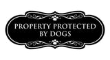 Designer Paws, Property Protected by Dogs Wall or Door Sign