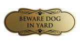 Designer Paws, Beware Dog in Yard Wall or Door Sign