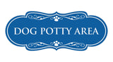 Designer Paws, Dog Potty Area Wall or Door Sign