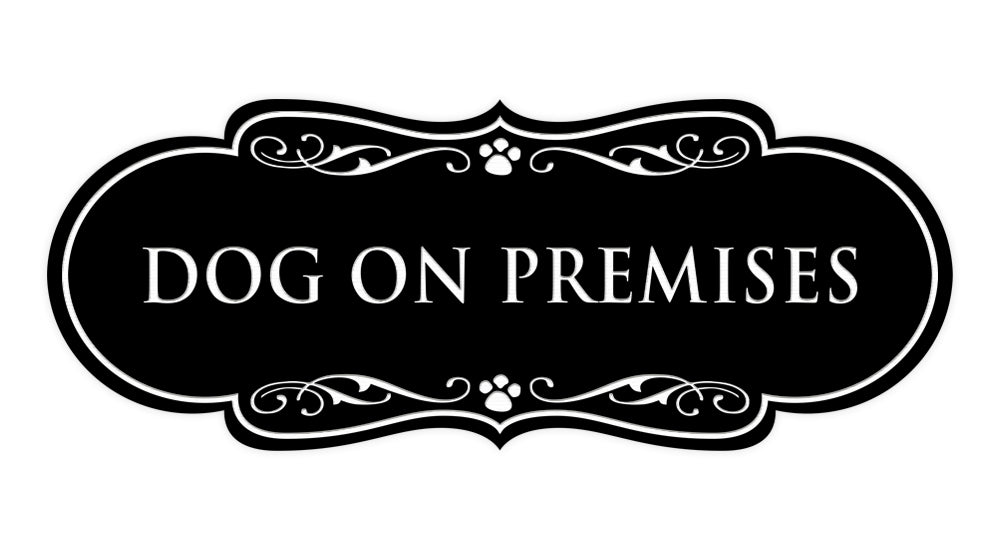 Designer Paws, Dog On Premises Wall or Door Sign