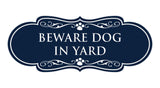 Designer Paws, Beware Dog in Yard Wall or Door Sign