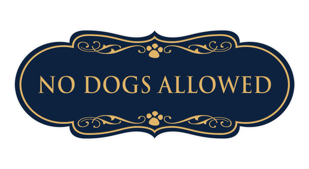 Designer Paws, No Dogs Allowed Wall or Door Sign