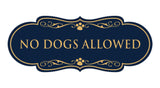 Designer Paws, No Dogs Allowed Wall or Door Sign