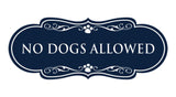 Designer Paws, No Dogs Allowed Wall or Door Sign