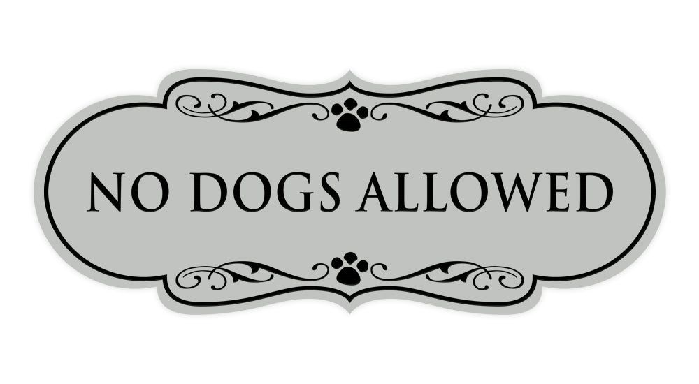 Designer Paws, No Dogs Allowed Wall or Door Sign