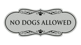 Designer Paws, No Dogs Allowed Wall or Door Sign