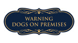 Designer Paws, Warning Dogs on Premises Wall or Door Sign