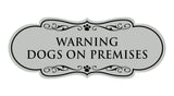 Designer Paws, Warning Dogs on Premises Wall or Door Sign