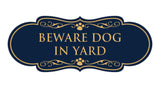 Designer Paws, Beware Dog in Yard Wall or Door Sign
