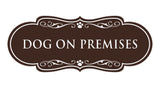 Designer Paws, Dog On Premises Wall or Door Sign