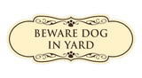 Designer Paws, Beware Dog in Yard Wall or Door Sign