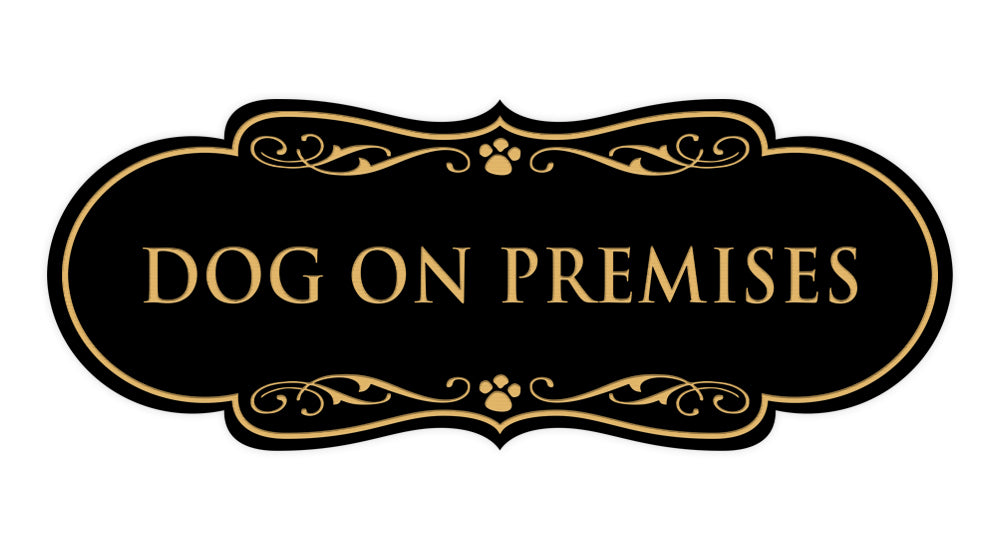 Designer Paws, Dog On Premises Wall or Door Sign