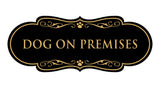 Designer Paws, Dog On Premises Wall or Door Sign