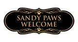 Designer Paws, Sandy Paws Welcome Wall or Door Sign