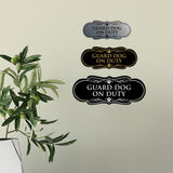 Designer Paws, Guard Dog On Duty Wall or Door Sign