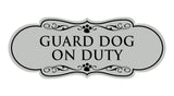 Designer Paws, Guard Dog On Duty Wall or Door Sign