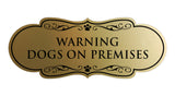 Designer Paws, Warning Dogs on Premises Wall or Door Sign