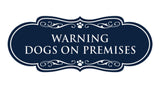 Designer Paws, Warning Dogs on Premises Wall or Door Sign