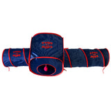 Paws and Pups Cat Home Collapsible House Cubes Tunnel Tassels (1 Cube 2 Tunnels)
