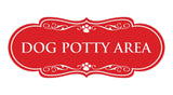 Designer Paws, Dog Potty Area Wall or Door Sign