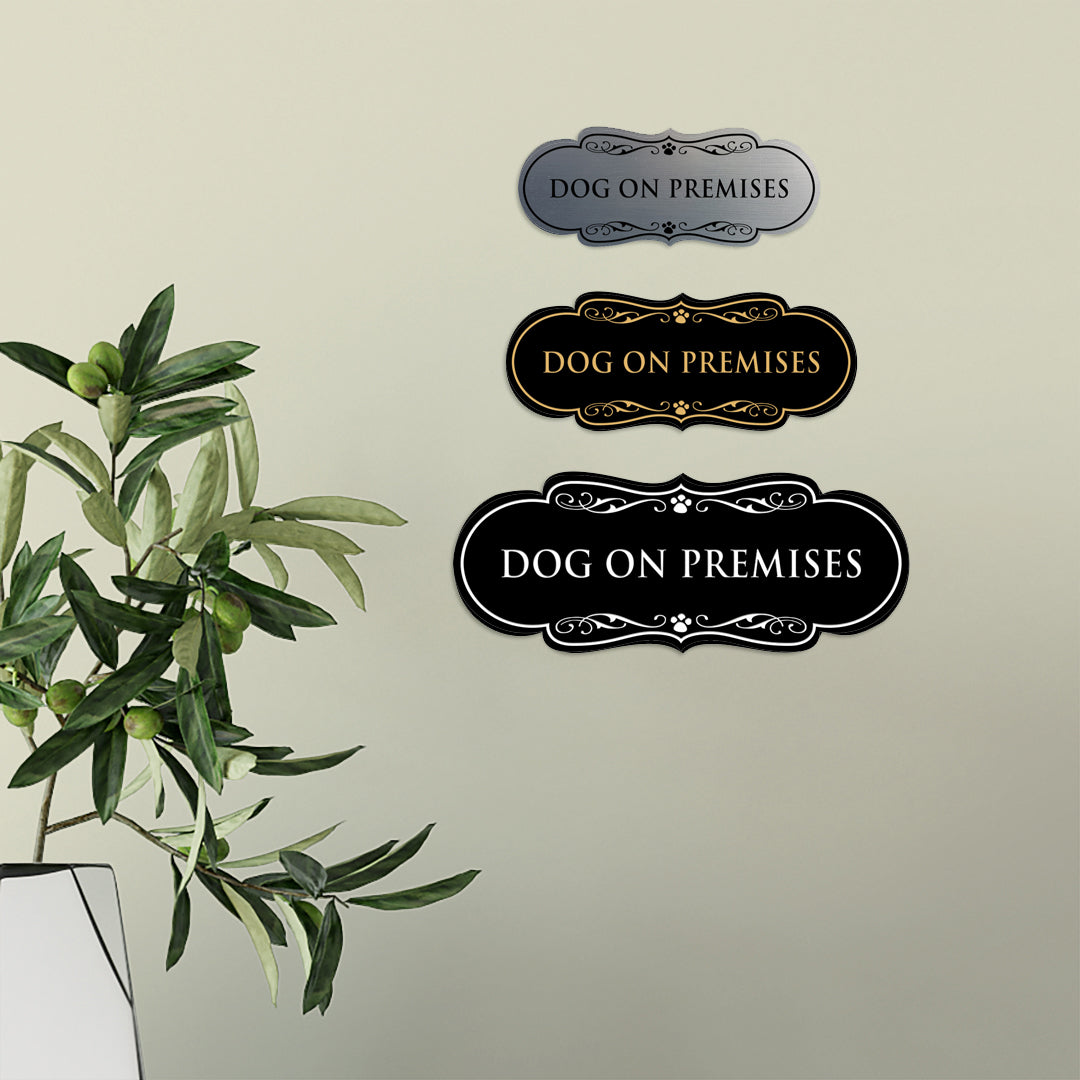 Designer Paws, Dog On Premises Wall or Door Sign