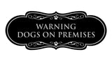 Designer Paws, Warning Dogs on Premises Wall or Door Sign