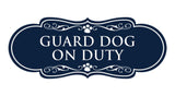 Designer Paws, Guard Dog On Duty Wall or Door Sign