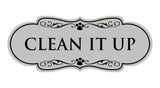 Designer Paws, Clean it Up Wall or Door Sign