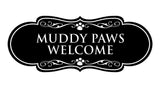 Designer Paws, Muddy Paws Welcome Wall or Door Sign