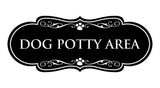 Designer Paws, Dog Potty Area Wall or Door Sign