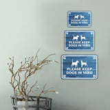 Classic Framed Paws Plus, Please Keep Dogs in Yard Wall or Door Sign